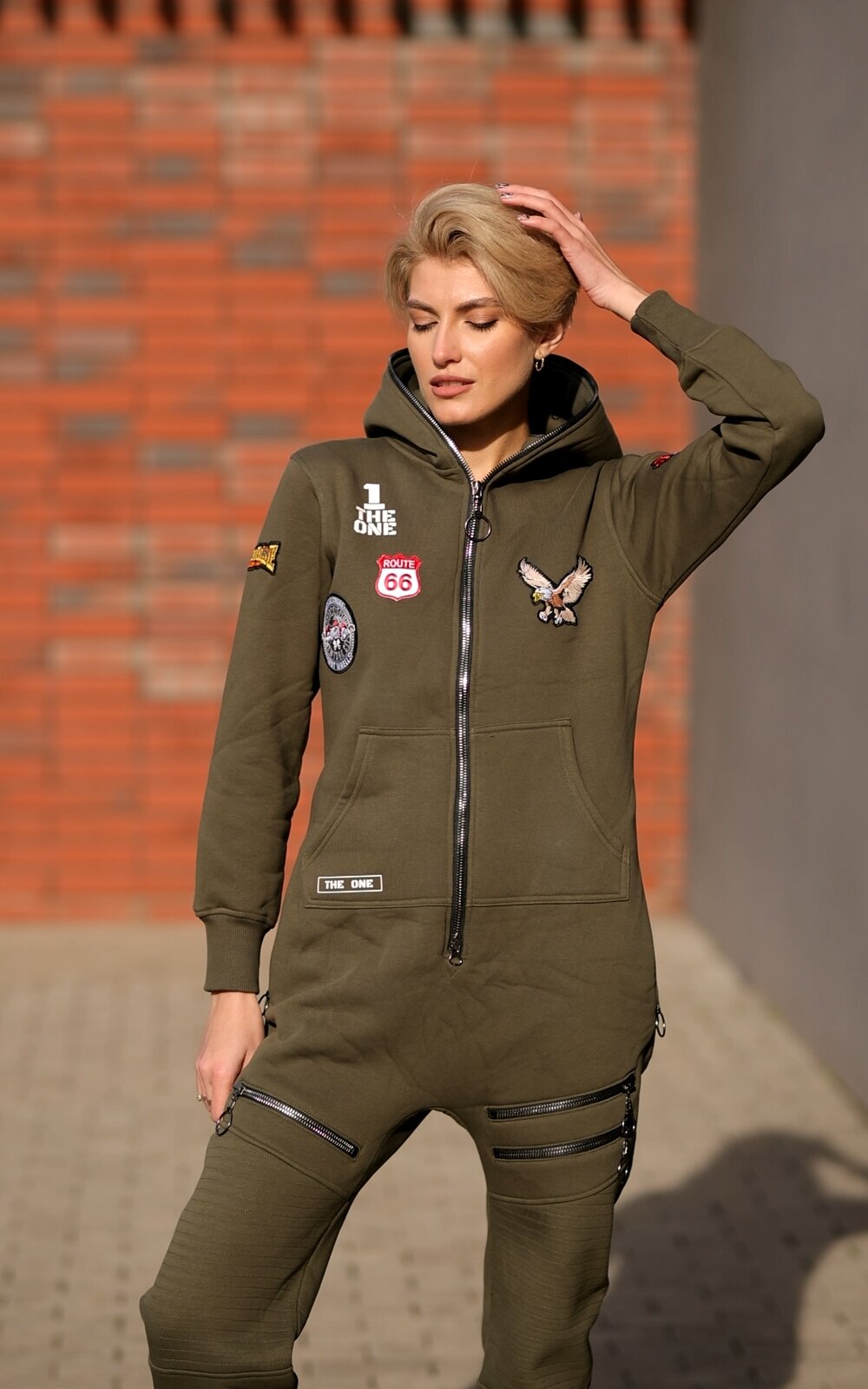 Jumpsuit Harley khaki