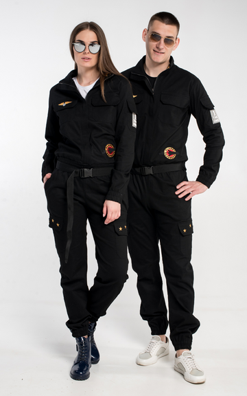 Lightweight JumpSuite Aviator black (Family Look)