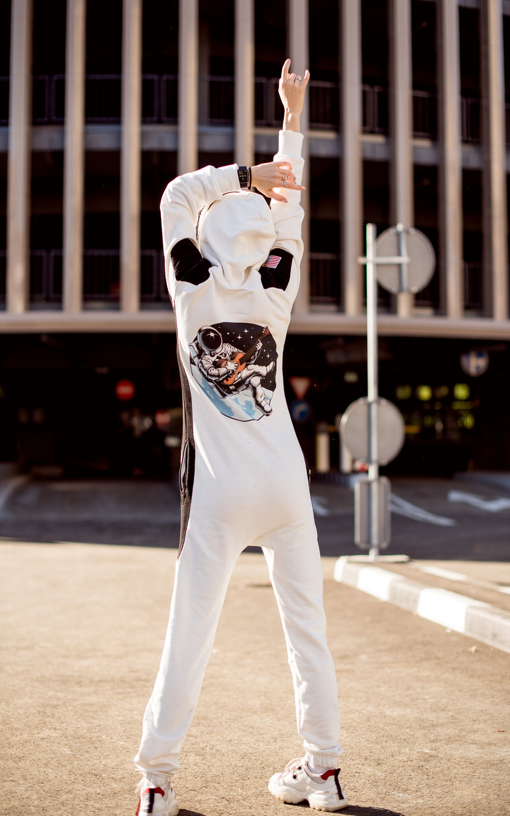 Jumpsuit Space X white