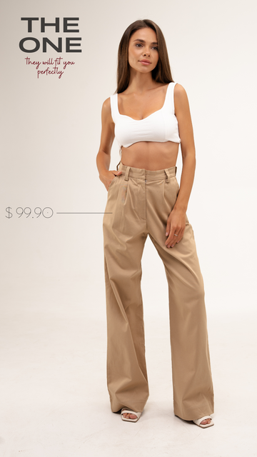 Brushed Cotton Urban Palazzo Cotton Pants