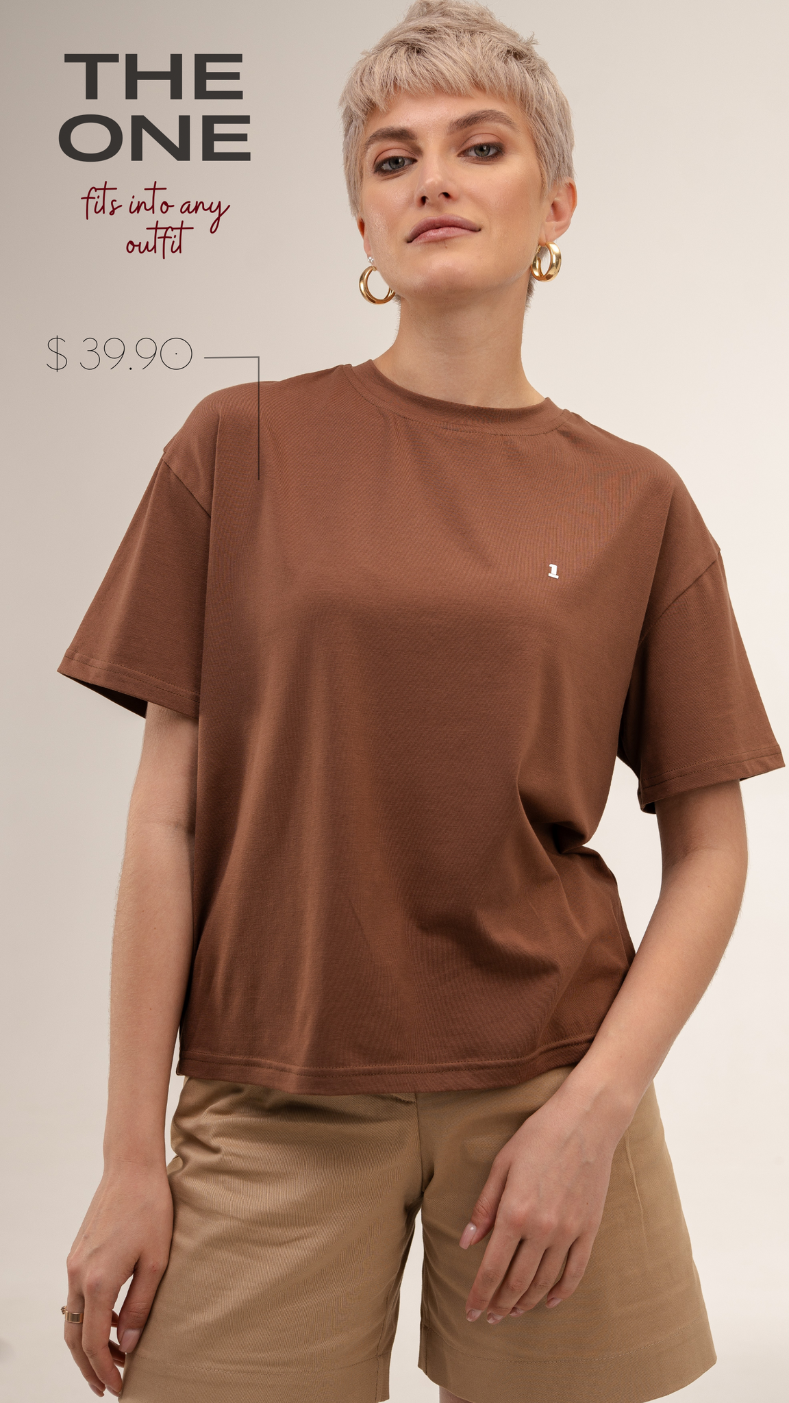 Stay Cozy Cotton Loose t-shirt in noble hues