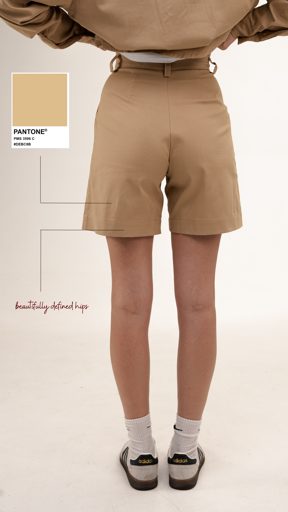 Brushed Cotton Urban Cotton Shorts With Darts