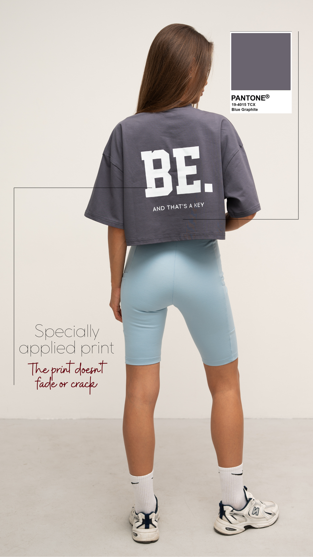 Cotton crop t-shirt "Be#1"