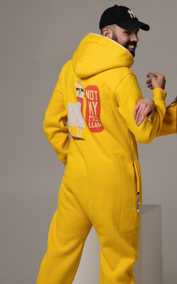 Jumpsuit Llama long yellow