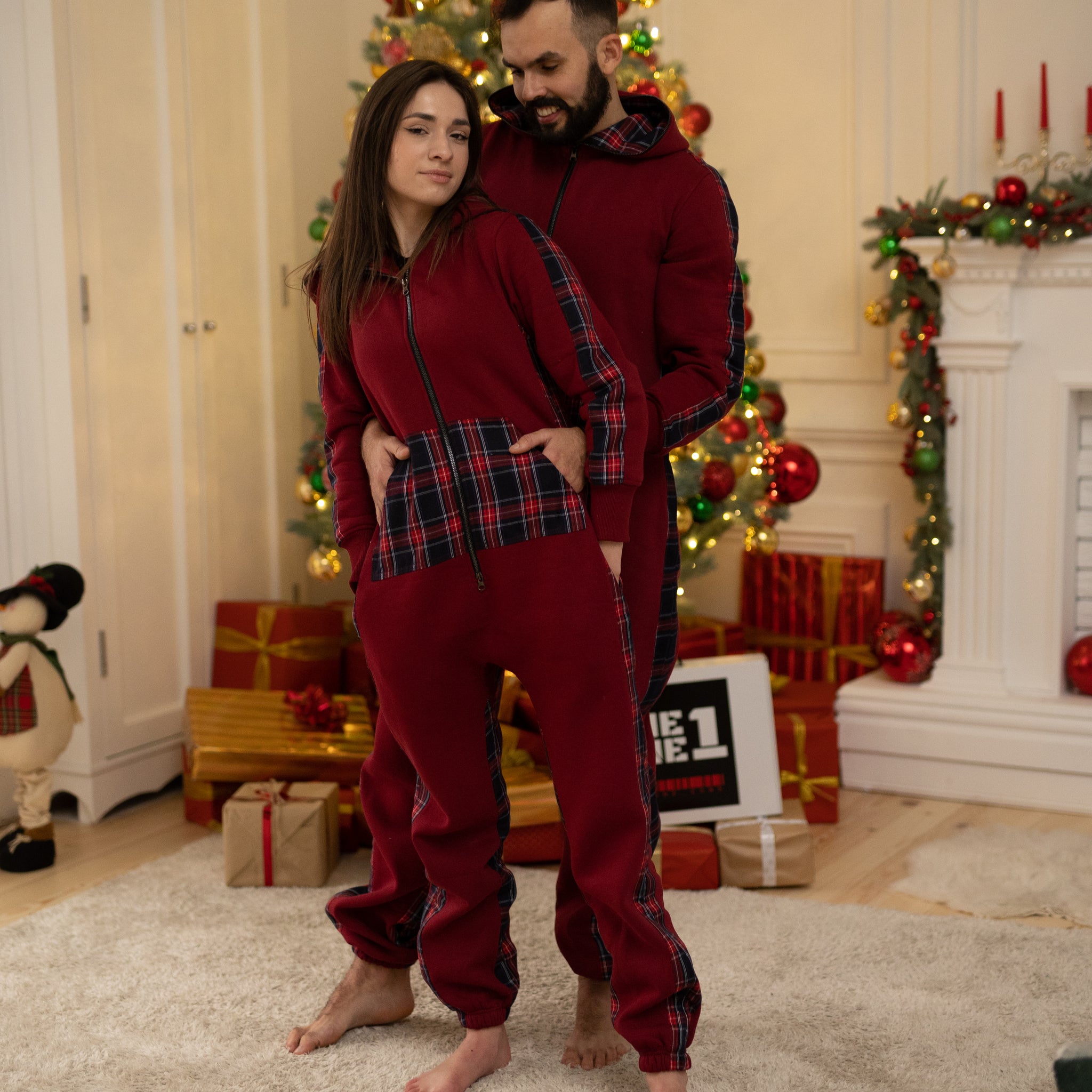 Jumpsuit Gentleman wine (Family Look)