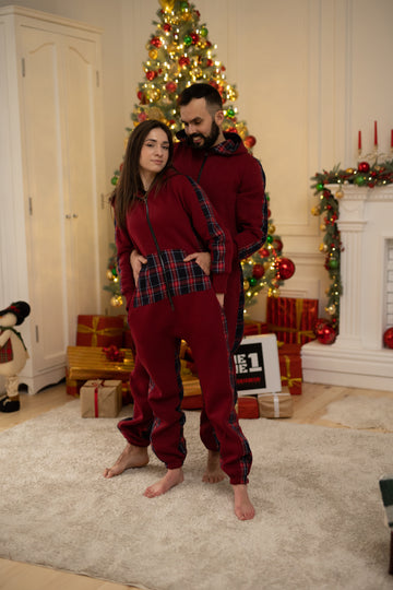 Jumpsuit Gentleman wine (Family Look)